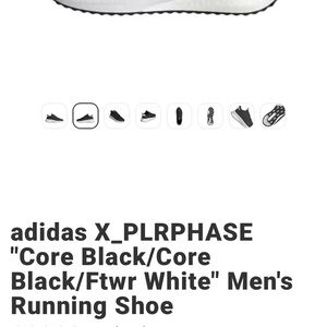 adidas X_PLRPHASE Men's Running Shoe - Core Black / Ftwr White